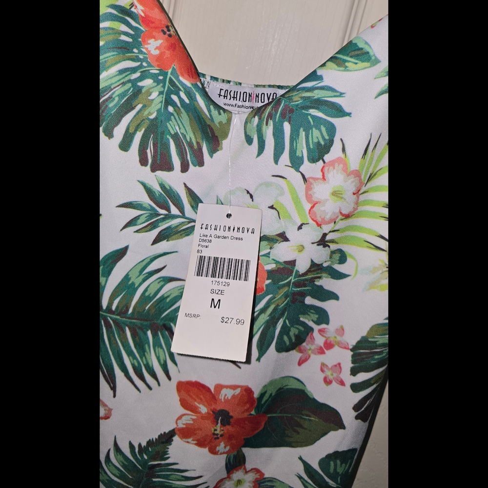 Fashion Nova Tropical Print Dress